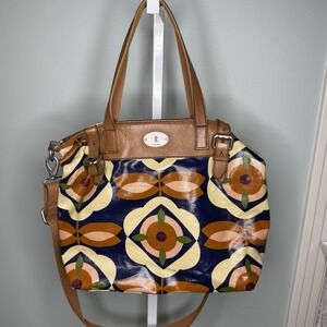 Fossil Women's Key-Per Tote Bag Multicolor  Handle Shoulder Bag ZB5127